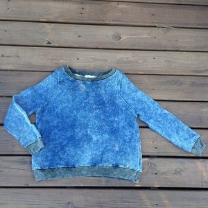 ZARA Cotton Denim Sweater